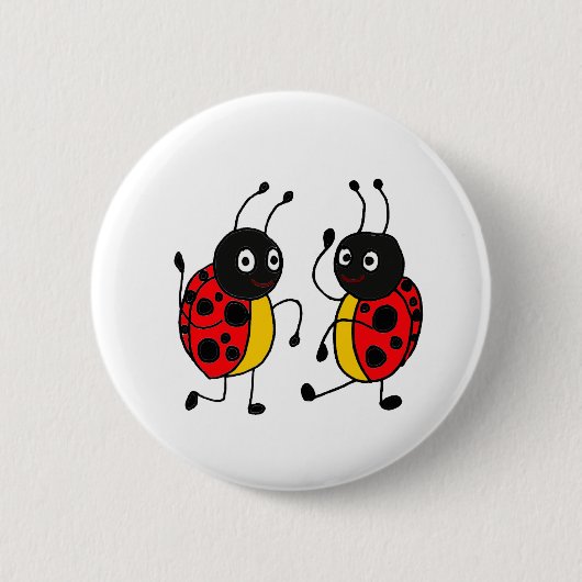 HANDELS, Tanzen-Marienkäfer Button (Vorderseite)