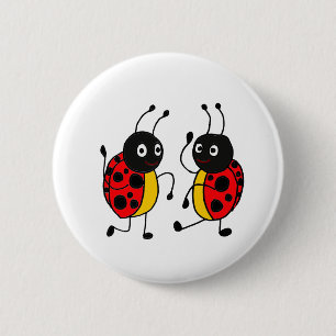 HANDELS, Tanzen-Marienkäfer Button