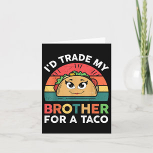 Handelsberater für Taco Mexikanisches Mädchen Funn Karte