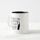 Handelsbonbons für Wein Funny Halloween Zweifarbige Tasse (Vorderseite Links)