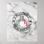 Handelsdesign | Bärisches Muster Marmor | Pips Poster (Vorne)