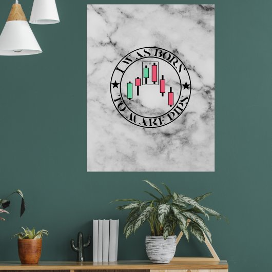 Handelsdesign | Bärisches Muster Marmor | Pips Poster (Wohnzimmer 1)