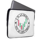 Handelsdesign | Bullisches Muster | Pips Laptopschutzhülle (Vorne Rechts)