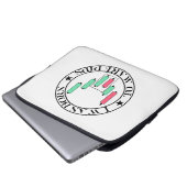 Handelsdesign | Bullisches Muster | Pips Laptopschutzhülle (Vorne Knopf)