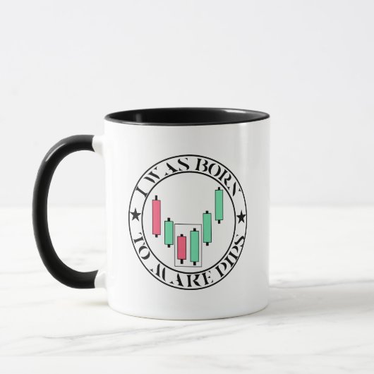 Handelsdesign | Bullisches Muster | Pips Tasse (Links)