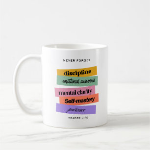 Handelsdesign Erinnerung Motivation auf Marmor Kaffeetasse