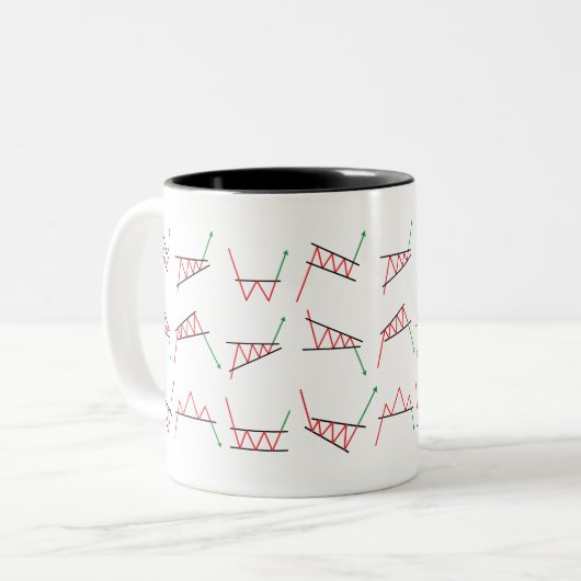 Handelsdiagramm Zweifarbige Tasse (Vorderseite Links)