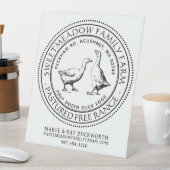 HANDELSGESCHÄFTSNAME PRODUKTSIGN SOCKELSCHILD (In Situ)