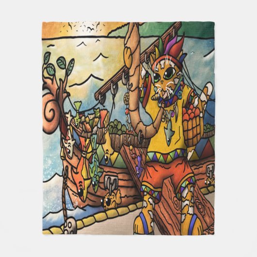 Handelshaus Fleecedecke (Vorderseite)