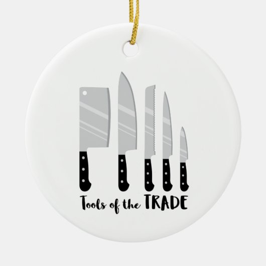 Handelsinstrumente Keramik Ornament (Vorne)