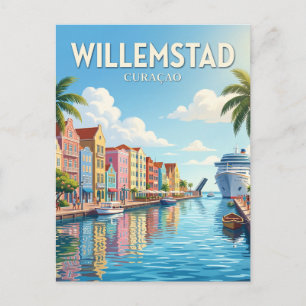 Handelskade, Willemstad Curaçao Postkarte