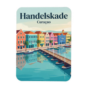 Handelskade, Willemstad Wasserfront Curaçao Magnet