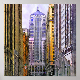 Handelskammer Chicago - Square Wall Art Poster