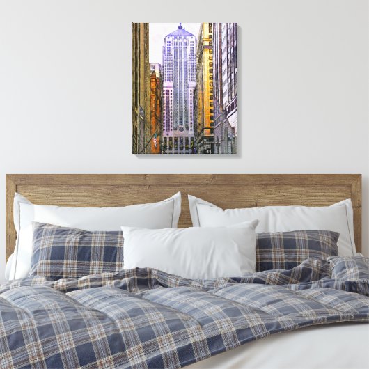 Handelskammer von Chicago - Rechteckige Leinwand A (Insitu (Schlafzimmer))