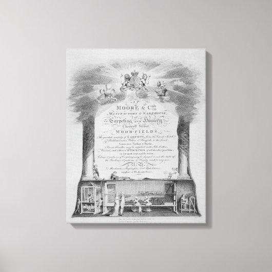 Handelskarte Moore & Co. Leinwanddruck (Vorderseite)