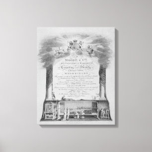 Handelskarte Moore & Co. Leinwanddruck