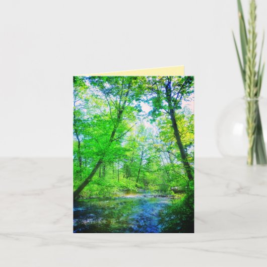HANDELSKARTE RIVER BRIGHT GREETING CARD KARTE (Vorderseite)
