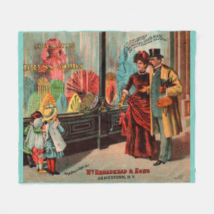 Handelskarte William Broadhead & Sons Modeartikel Fleecedecke