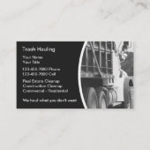 Handelskarten für Hauling Dumpster Visitenkarte (Vorderseite)