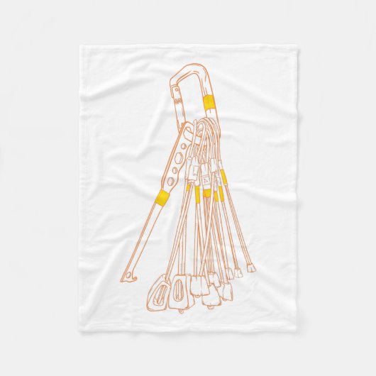 Handelskletterdrähte und -muttern fleecedecke (Vorderseite)