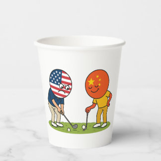 Handelskriege Die Golf Edition Pappbecher