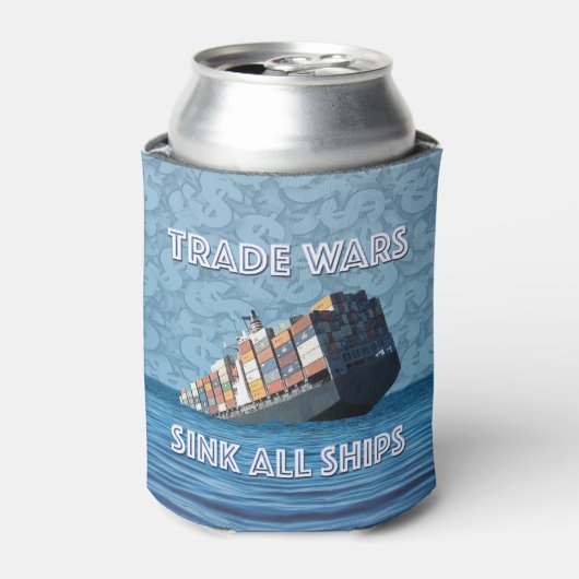 Handelskriege stürzen alle Schiffe Dosenkühler (Kanne Vorderseite)