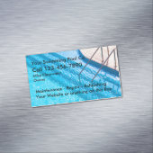 Handelsmagnete für Schwimmbad-Dienste Magnetische Visitenkarte (Beispiel)