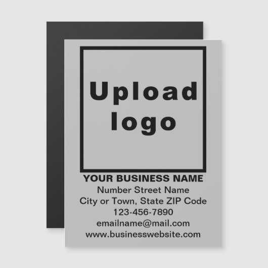 Handelsmarke auf 4,25" x 5,6" graue Magnetkarte (Vorne/Hinten)