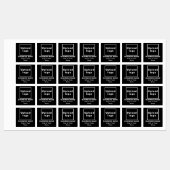 Handelsmarke auf dem Etikett "Black Square Iron On (Blatt)