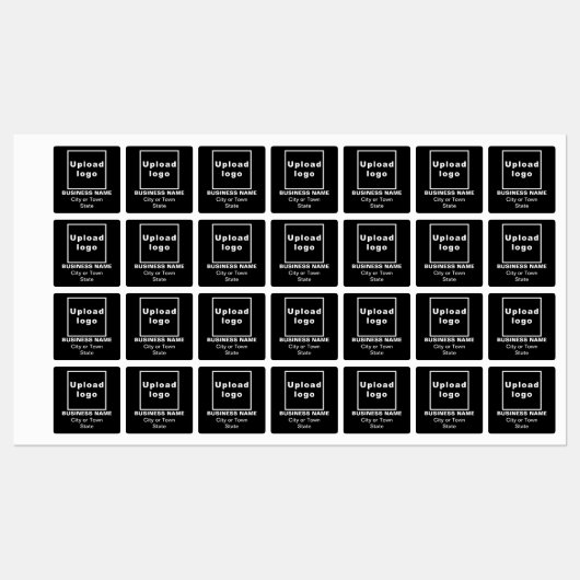 Handelsmarke auf dem Etikett "Black Square Iron On (Blatt)