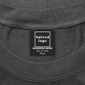 Handelsmarke auf dem Etikett "Black Square Iron On