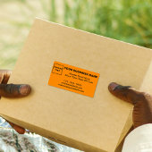 Handelsmarke auf dem Orange Shipping Label