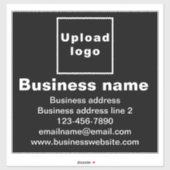 Handelsmarke auf der Vinyl-Aufkleber mit schwarzem Aufkleber (Blatt)