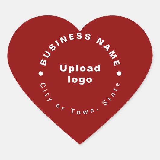 Handelsmarke auf Rotem Herz-Shape-Aufkleber Herz-Aufkleber (Vorderseite)