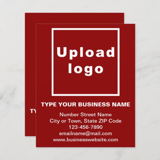 Handelsmarke auf rotem Papier (Vorne/Hinten)