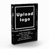 Handelsmarke auf schwarzem Portrait-Rectangle Fotoblock (Links)