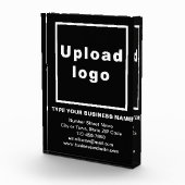 Handelsmarke auf schwarzem Portrait-Rectangle Fotoblock (Rechts)