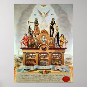 Handelsmarke der Amalgamated Society Poster