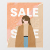 Handelsmarke für Einzelhandel Fensteraufkleber (Blatt)