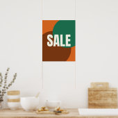 Handelsmarke, moderner Einzelhandel ästhetischer V Poster (Küche)