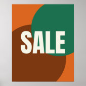 Handelsmarke, moderner Einzelhandel ästhetischer V Poster (Vorne)