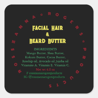 Handelsmarke Quadratischer Aufkleber