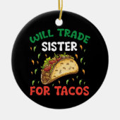 Handelsminister für das Party Tacos Cinco de Mayo Keramik Ornament (Vorne)