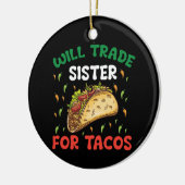 Handelsminister für das Party Tacos Cinco de Mayo Keramik Ornament (Links)