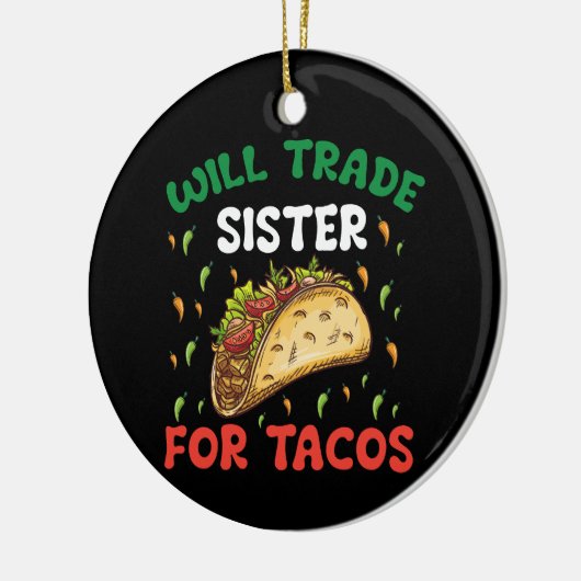 Handelsminister für das Party Tacos Cinco de Mayo Keramik Ornament (Links)