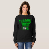 Handelsmodus für den Crypto-Blockchain-Händler Sweatshirt (Vorne ganz)