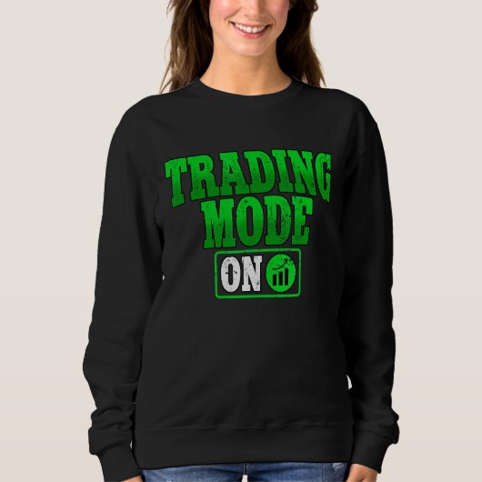 Handelsmodus für den Crypto-Blockchain-Händler Sweatshirt (Vorderseite)