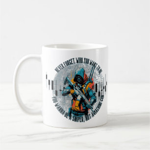 Handelsmotivation Cyberpunk-Scharfschütze Fant Kaffeetasse