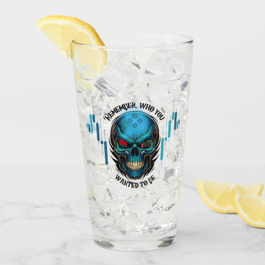 Handelsmotivation | Schädel | Erinnern  Glas (Vorderseite Ice)