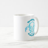 Handelsmotivation | Schädel | Ruhiger Händler Kaffeetasse (VorderseiteRechts)
